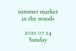 summer market in the woods